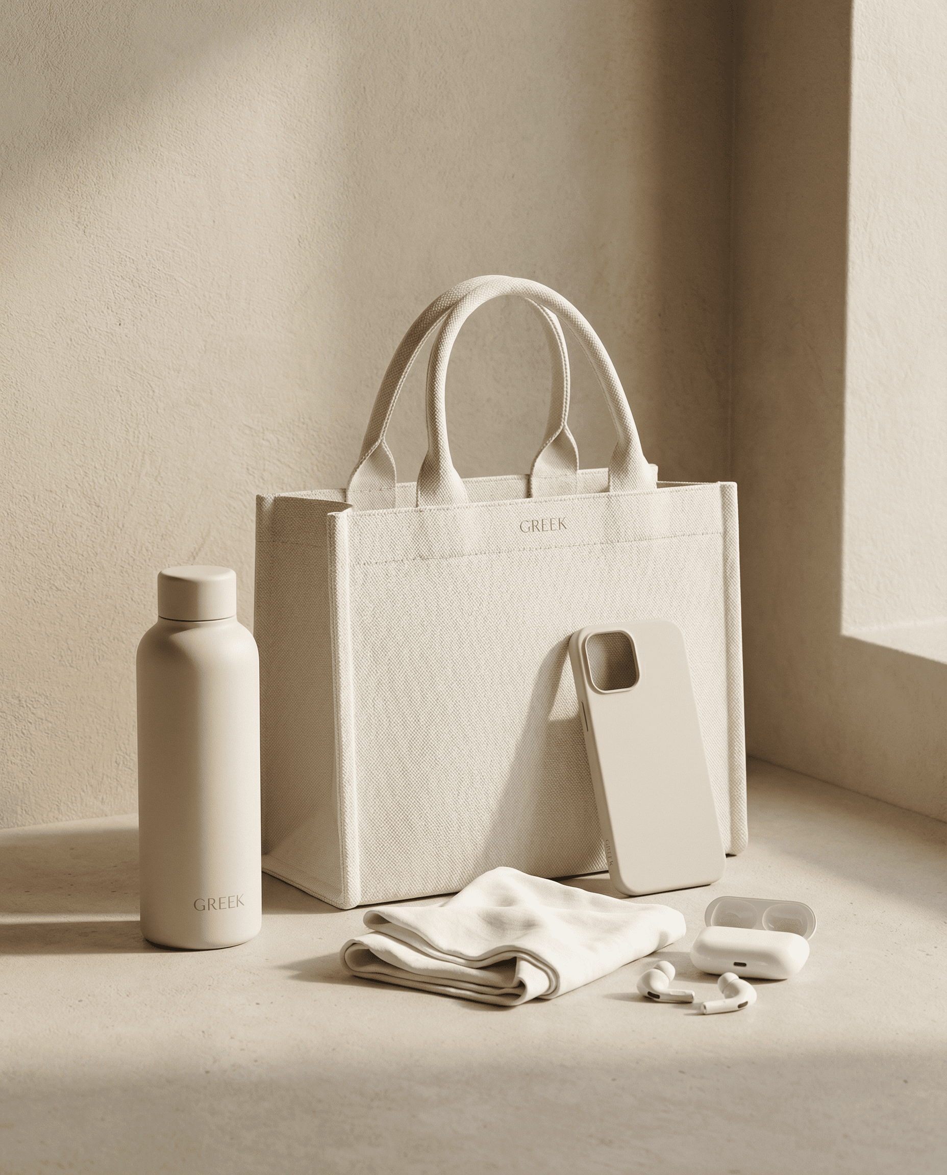 Kit Gostosa Grega — Tote bag GREEK com acessórios